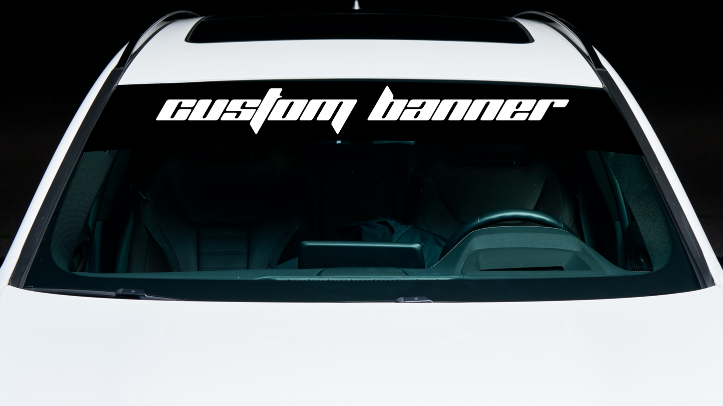Custom Car Banner Decal