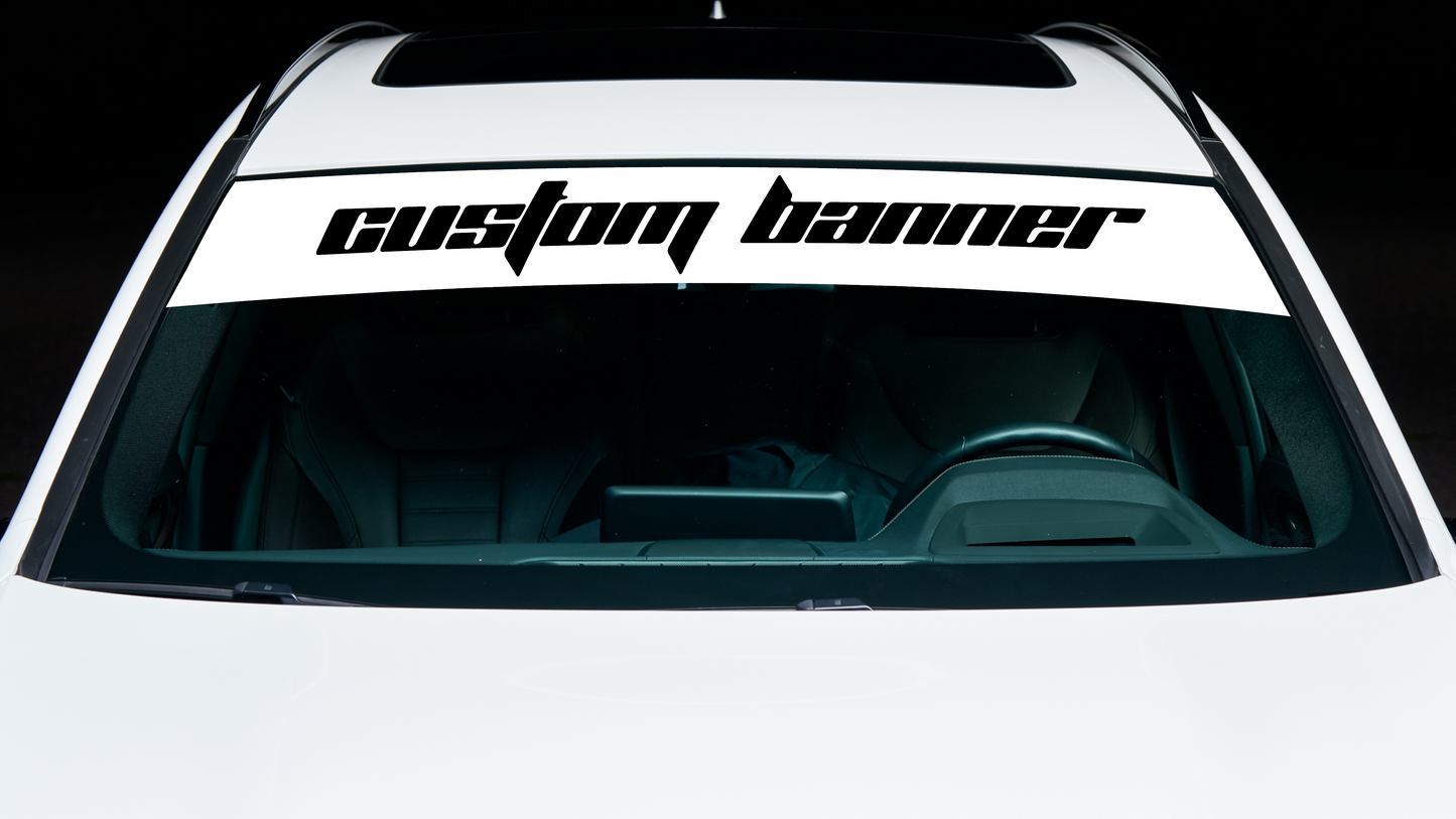 Custom Car Banner Decal