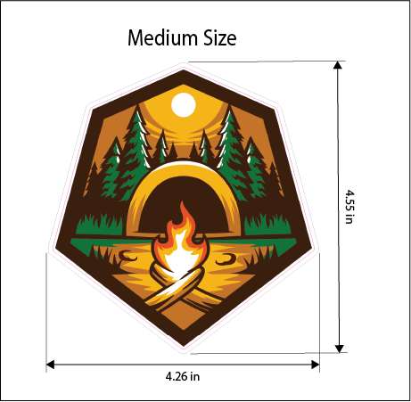 Fire Camp 2 Summer Adventure Vinyl Sticker