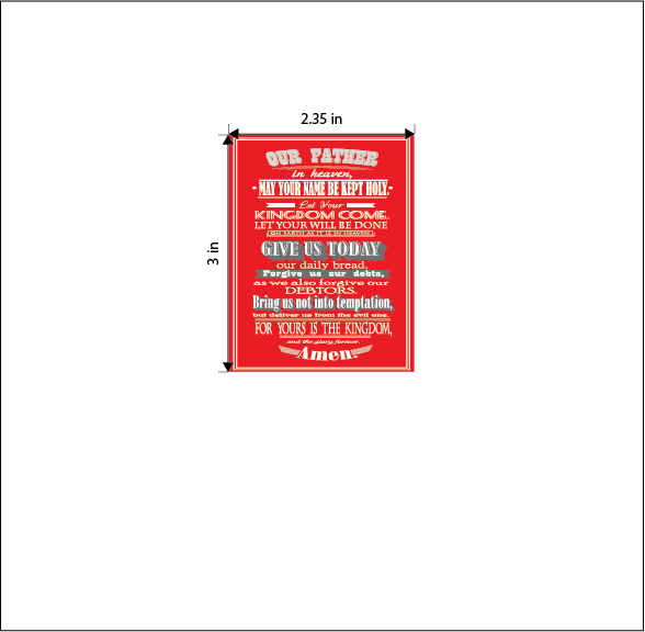 The Lords Prayer Bible Verse Vinyl Sticker