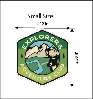 Explorers Adventure Club Summer Vinyl Sticker