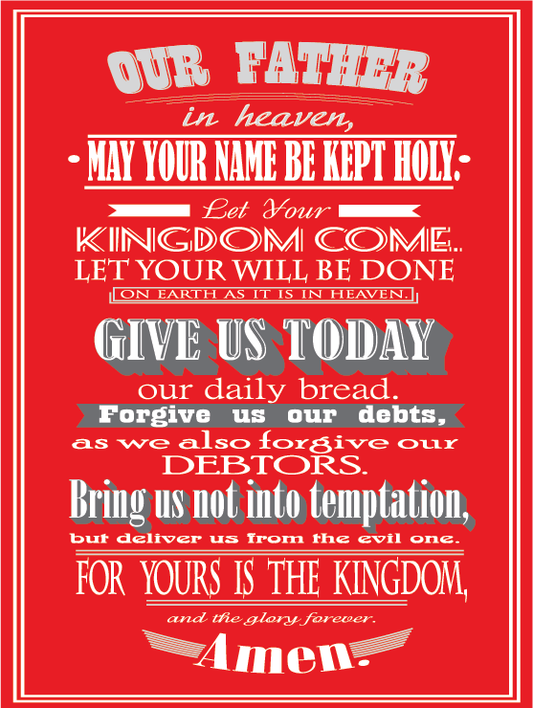The Lords Prayer Bible Verse Vinyl Sticker
